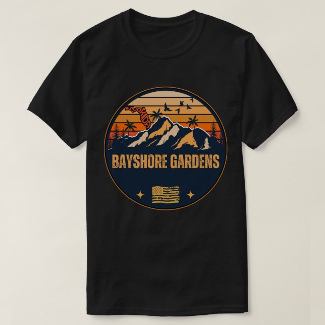 Camiseta Jardines Bayshore, Florida (Diseño del anverso)