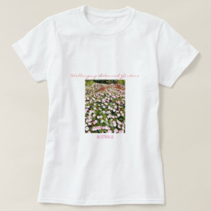 Camiseta Jardines botánicos flores rosadas NSW