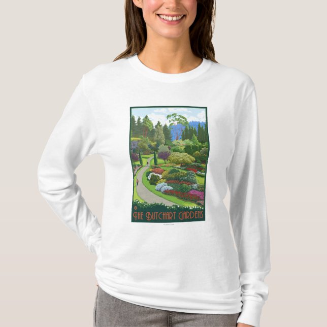 Camiseta Jardines de Butchart - bahía de Brentwood (Anverso)
