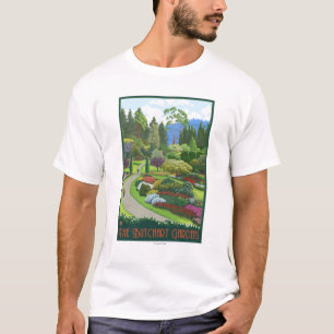 Camiseta Jardines de Butchart - bahía de Brentwood