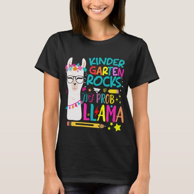 Camiseta Jardines de infancia sin ropa prob-llama (Anverso)