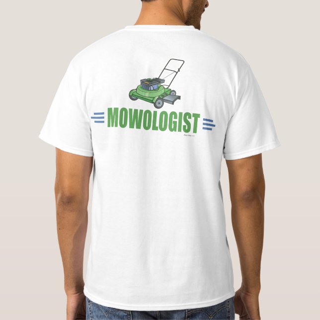 Camiseta Jardines de jardín que siembran césped paisajístic (Reverso)