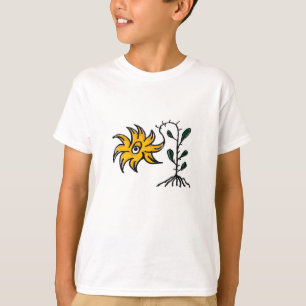 Camiseta Jardines gigantes: Dibujo de flores estilo Sketchy