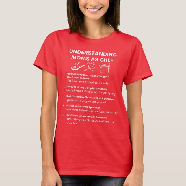 Camiseta jargon tee - entender la mamá como chef - regalo d (Anverso)