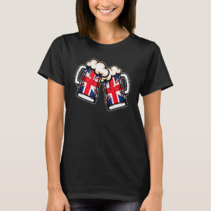 Camiseta Jarra de cerveza con bandera del Reino Unido Cerve