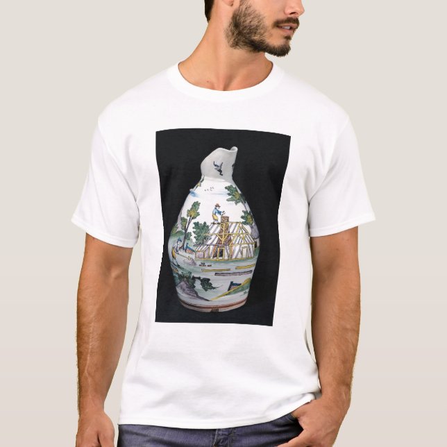 Camiseta Jarra que representa la construcción de a (Anverso)