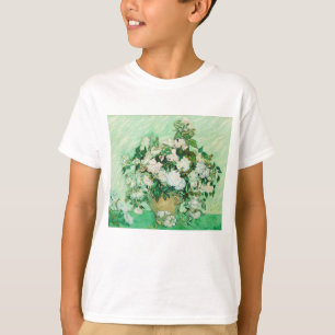 Camiseta Jarrón con rosas rosadas, Vincent Van Gogh