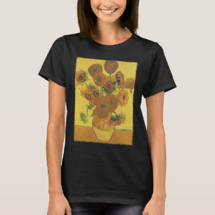 Camiseta Jarrón de Naturaleza Muerta con 15 Girasoles Vince