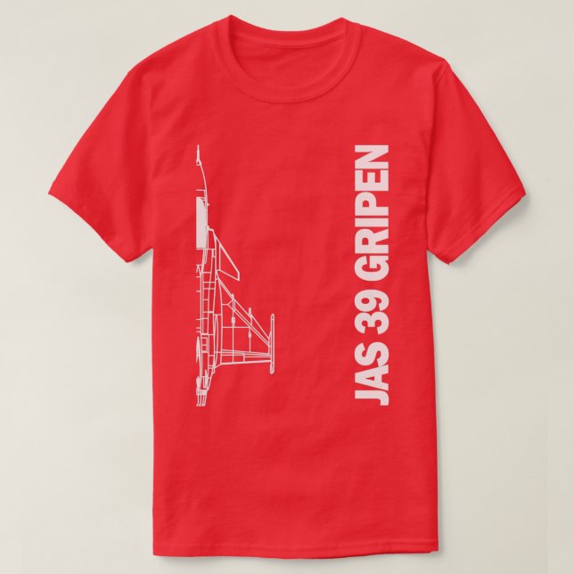 Camiseta JAS 39 Gripen 2  (Diseño del anverso)