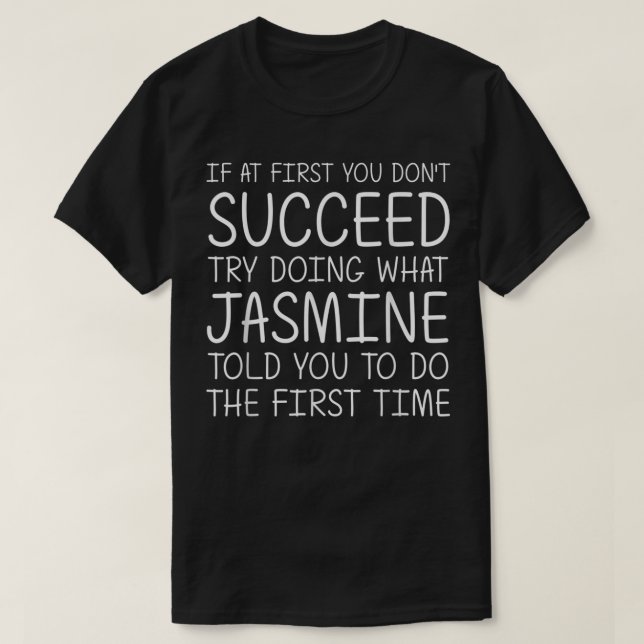Camiseta JASMINE Gift Name Personalized Birthday Funny Chri (Diseño del anverso)