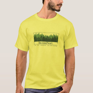 Camiseta Jason - árboles cortos L amarillo de la manga
