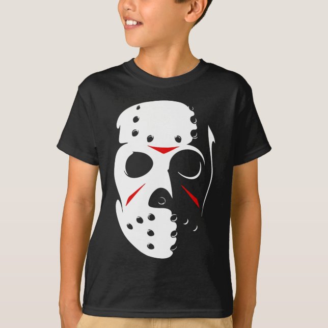 Camiseta Jason Hockey Mask Halloween Viernes 13 (Anverso)