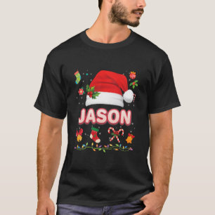 Camiseta Jason Santa Claus Gorra Familia Feliz Navidad