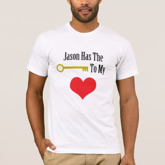 Camiseta Jason tiene la llave a mi corazón