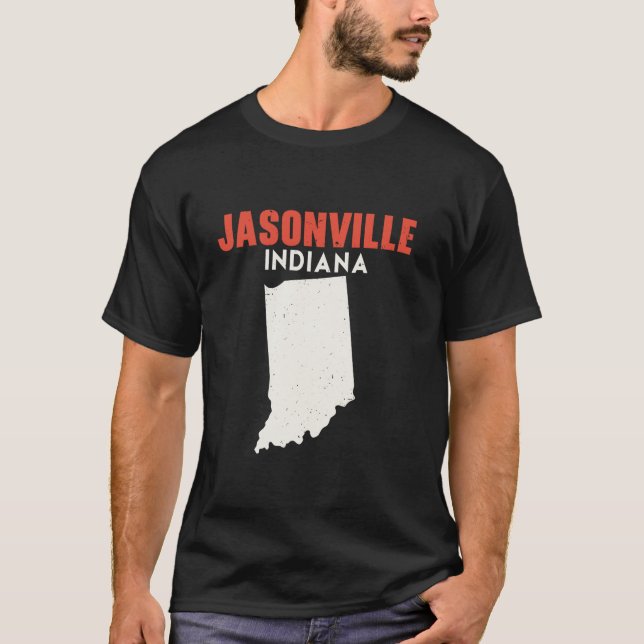 Camiseta Jasonville Indiana Estados Unidos EE.UU. Viaje ind (Anverso)