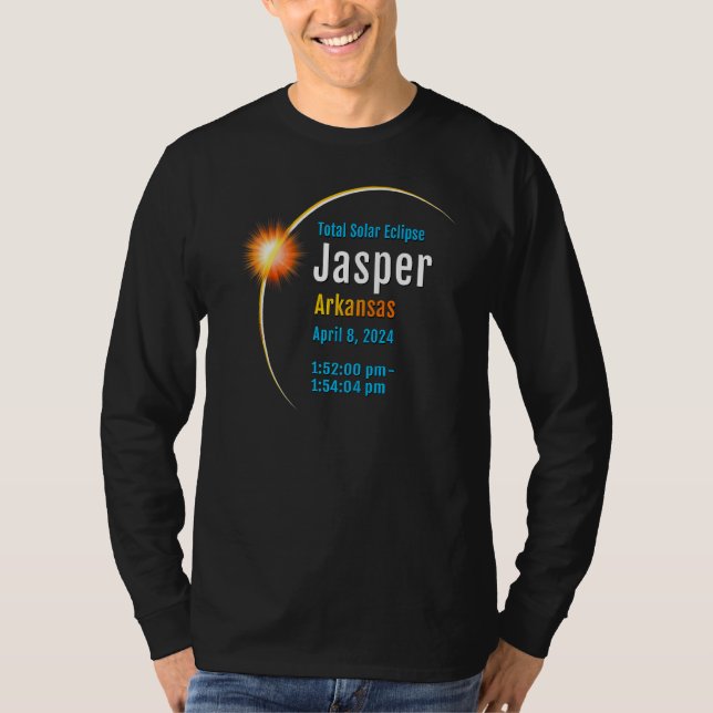 Camiseta Jasper Arkansas Ar Total Solar Eclipse 2024 1 (Anverso)