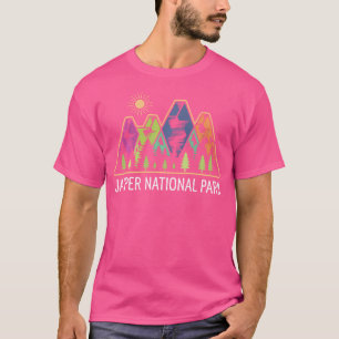 Camiseta Jasper Parque Nacional Alberta Canadá Camping