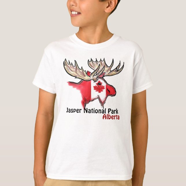 Camiseta Jasper Parque Nacional Alberta Canada tee (Anverso)