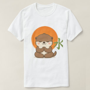 Camiseta JaT de nutria Zen linda – Nutria Kawaii m