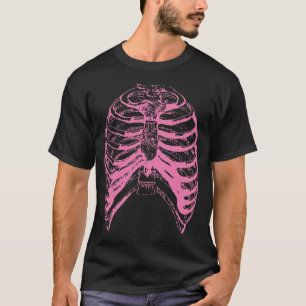 Camiseta Jaula de costillas rosadas