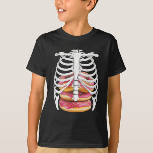 Camiseta Jaula de la costilla de esqueletos Halloween Costu