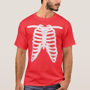Camiseta Jaula de la costilla del esqueleto XRay Funny Hall