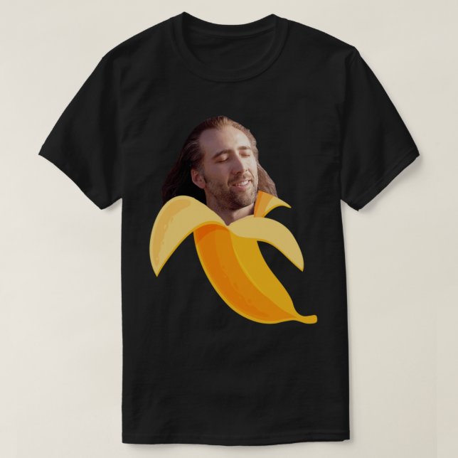 Camiseta Jaula de Nicolas en un plátano (Diseño del anverso)
