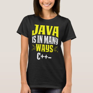 Camiseta Java Es En Muchas Formas C++