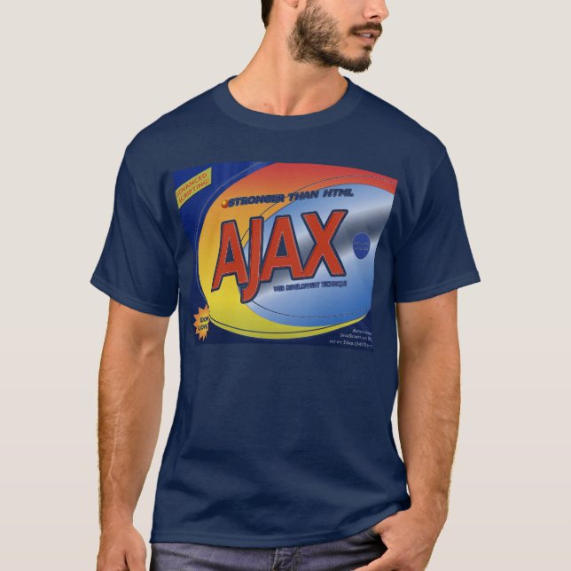 Camiseta Javascript asincrónico y XML (Anverso)