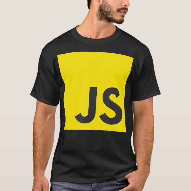 Camiseta Javascript JS React Angular Vue Node Programador G (Anverso)