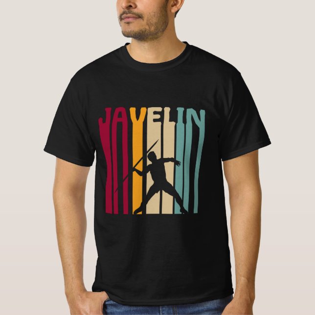 Camiseta Javelin Throw Javelin Retro Silhouette Gift (Anverso)