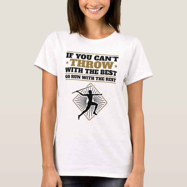 Camiseta Javelin Thrower Funny Throw con lo mejor (Anverso)
