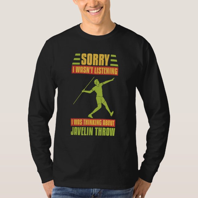 Camiseta Javelin Throwing Track And Field Spear Thrower Tra (Anverso)