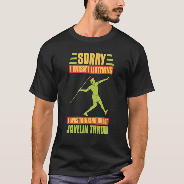 Camiseta Javelin Throwing Track And Field Spear Thrower Tra (Anverso)