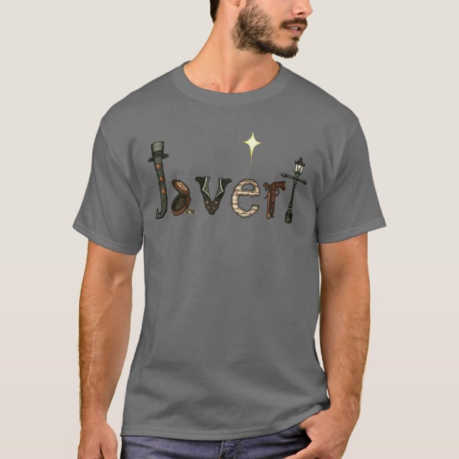 Camiseta Javert Name T-Shirt Con Estrella (Anverso)