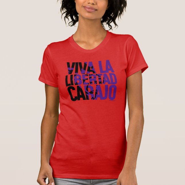 Camiseta Javier Milei Viva La Libertad Carajo León (Anverso)