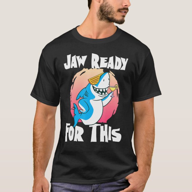 Camiseta Jaw Ready For This Fiesta Glasses Ocean Guay Shark (Anverso)