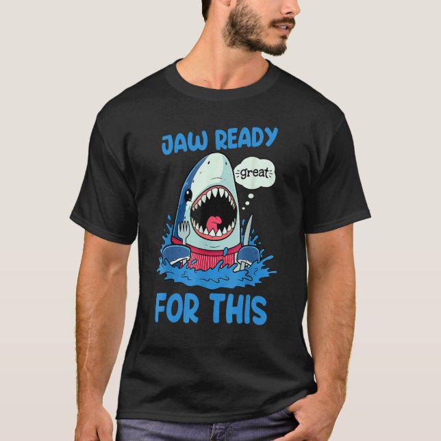 Camiseta Jaw Ready For This Shark (Anverso)