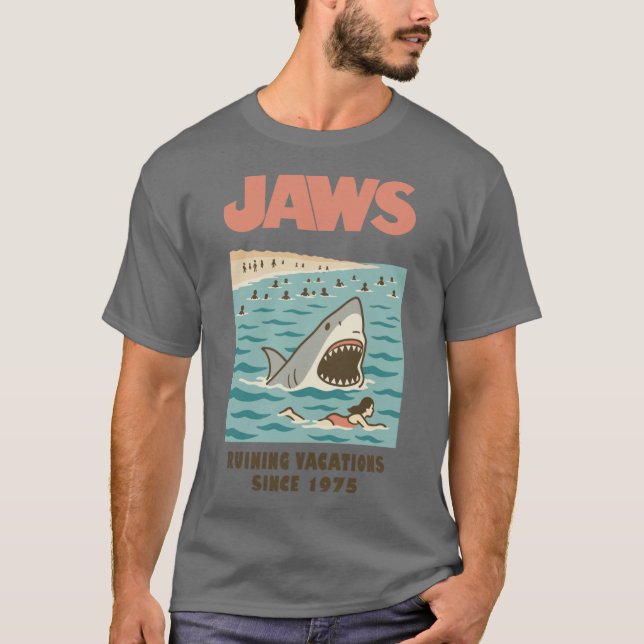 Camiseta Jaws arruinando las vacaciones desde (Anverso)