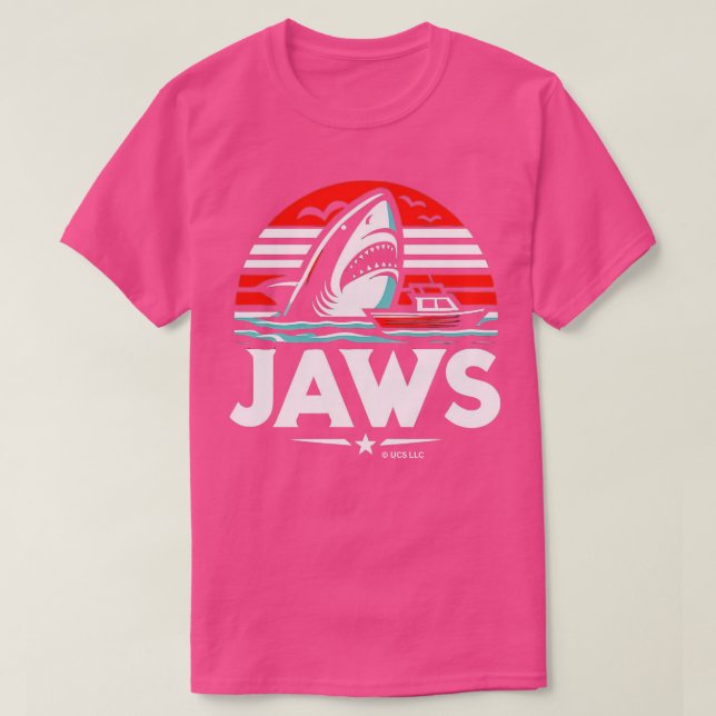 Camiseta JAWS atacando barco (Diseño del anverso)