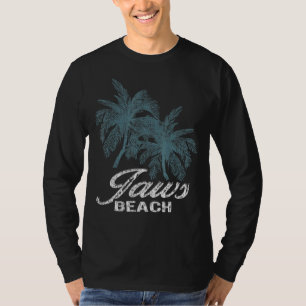Camiseta Jaws Beach Oahu Hawaii Dos Palmeras Grandes