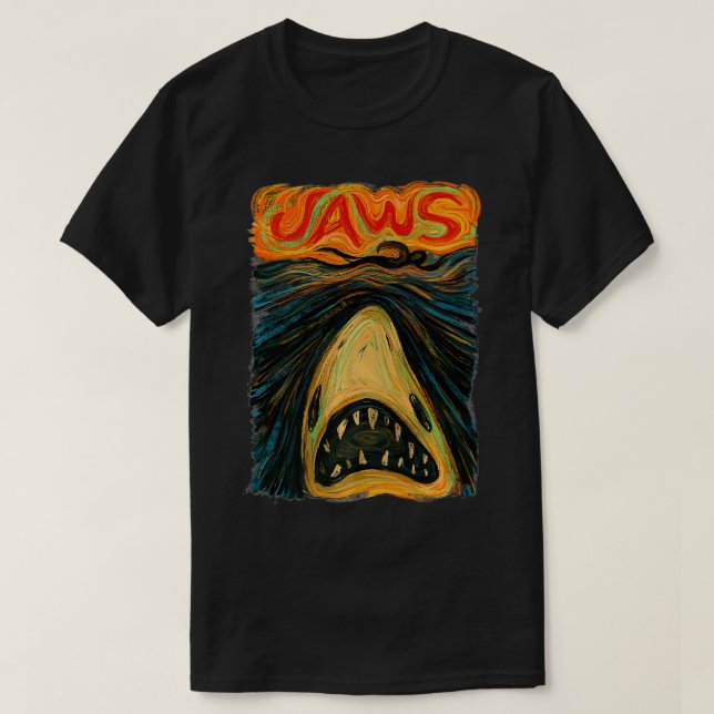 Camiseta Jaws Scream Portrait Premium  (Diseño del anverso)