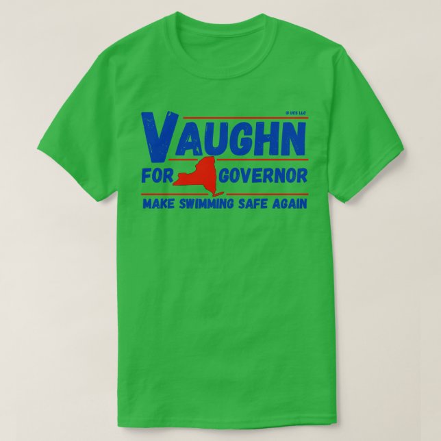 Camiseta Jaws Vaughn para Gobernador (Diseño del anverso)