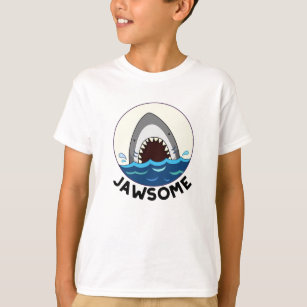Camiseta Jawsome Funny Shark Teeth Pun