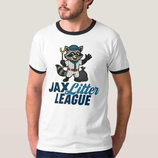 Camiseta Jax Litter League Ringer (Anverso)