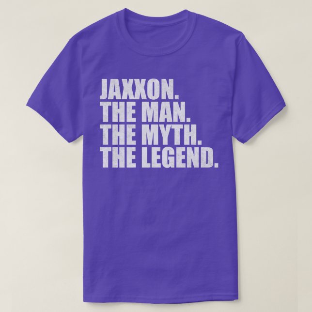 Camiseta JaxxonJaxxon Nombre Jaxxon nombre dado nombre (Diseño del anverso)