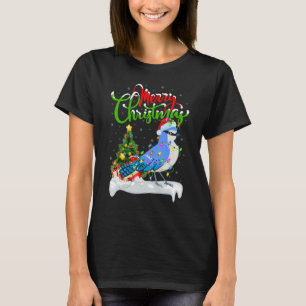 Camiseta Jay Bird Azul Navidad Decoración Santa Jay Chr