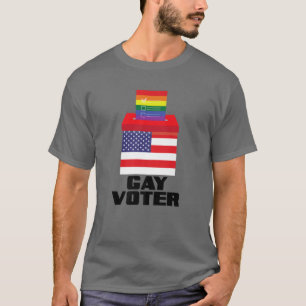 Camiseta Jay Moe Design Gay Voter Pride Equality Love gana
