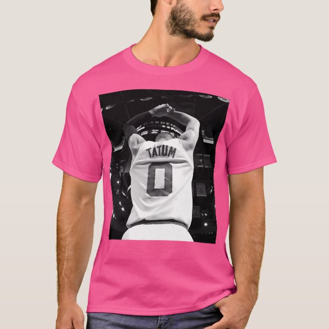Camiseta Jayson Tatum - Blanco negro (Anverso)