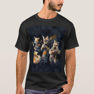 Camiseta Jaz Cat Grunge T-Shirt